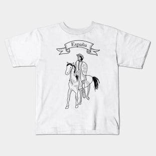 Español en caballo Kids T-Shirt